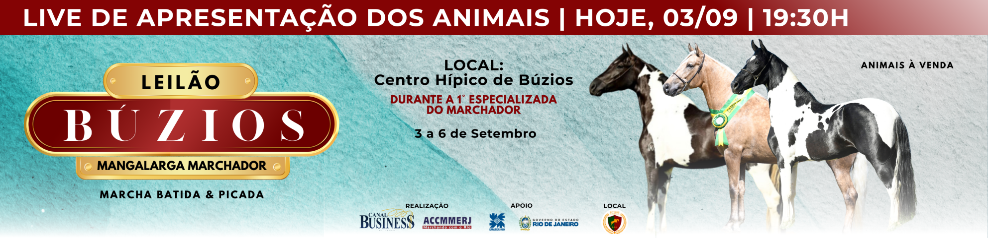 Slide LIVE DE APRESENTAÇÃO - BÚZIOS